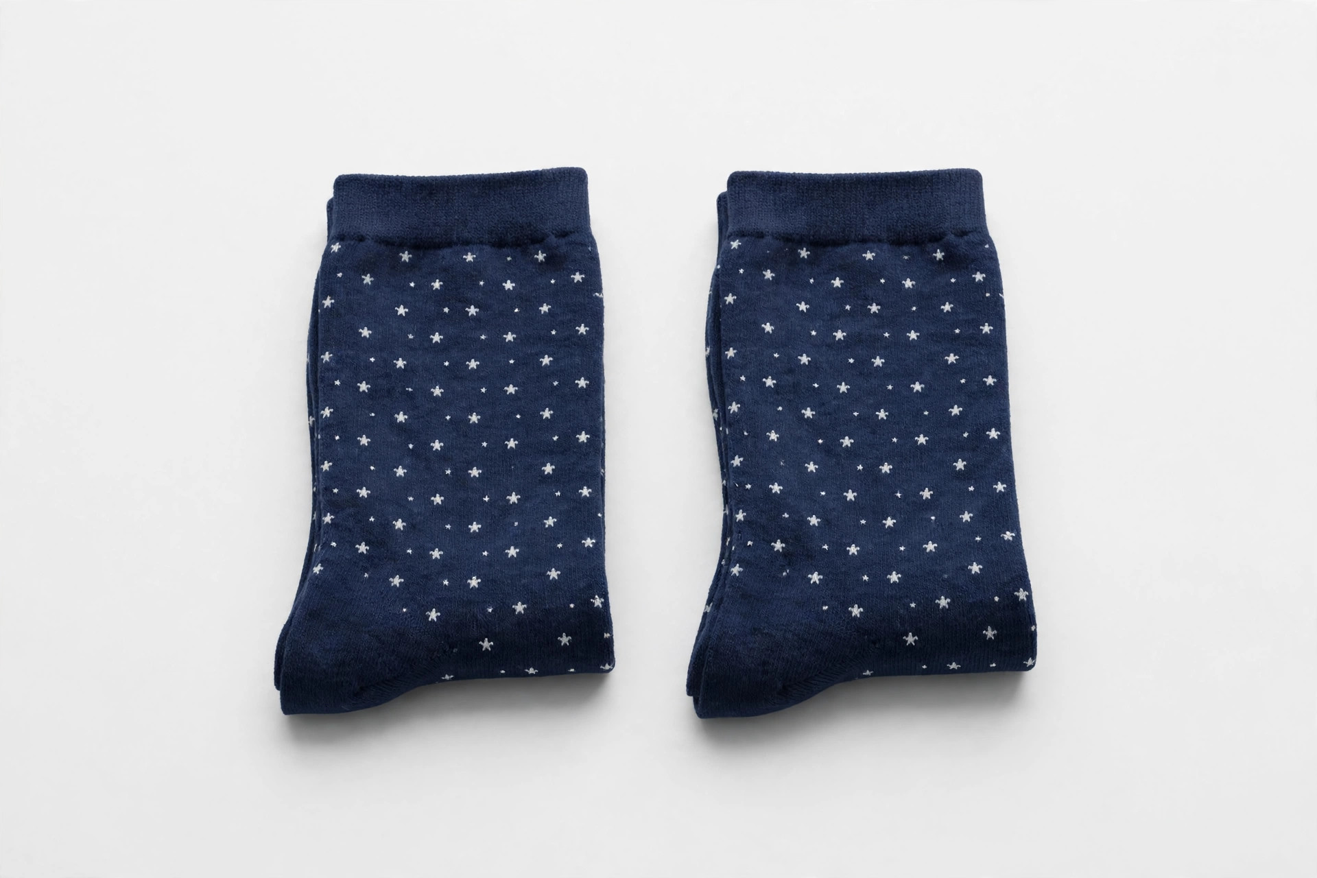 Starry Night navy socks with white stars